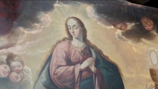 «Aparición de la Virgen a san Ignacio de Loyola» (Oleo)