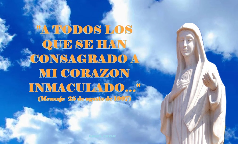 «A TODOS LOS QUE SE HAN CONSAGRADO A MI CORAZON INMACULADO…»