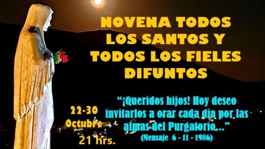 Participa: Novena todos los Santos y todos los Fieles Difuntos