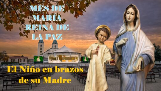 El Niño en brazos de su Madre