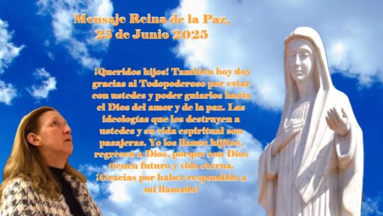 Yo los llamo: hijitos, regresen a Dios